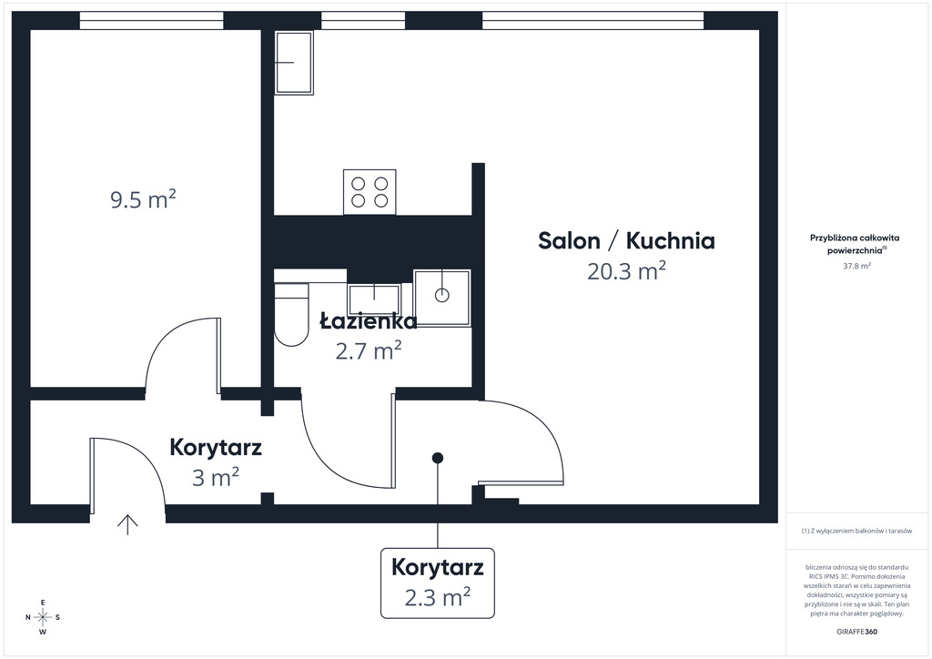 Mieszkanie 2 pokoje | blisko lotniska | 38m2